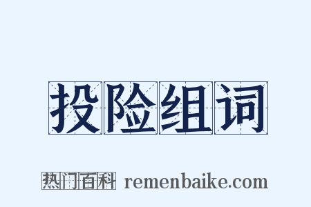 投险组词是什么意思的图片